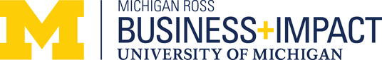 Michigan Ross Business+Impact Initiative  logo